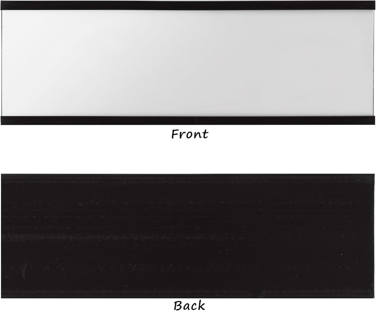 Realth C Channel Magentic Label Holders 70 Pack 3" x 5" - Magnetic Name Tags for Classroom, Office, Shelving, Bins, Library, Supermarket