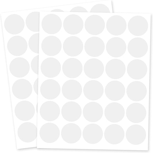 1 Inch Clear Transparent Round Waterproof Sticker,Envelope Tab Sealer and Retail Package Round Clear Seal Labels Self Adhesive Stickers,1050 Labels Per Bag