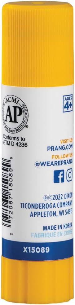 Prang Washable Glue Stick, Blue, 28 Oz., 60 Count