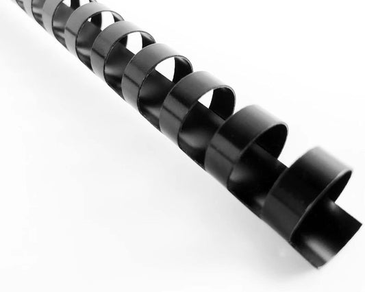 TOTiyea 30 Pack 19 Ring Plastic Binding Combs,3/4 Inch Diameter, 185 Sheet Capacity, Letter Size, Black Comb Binding Spines