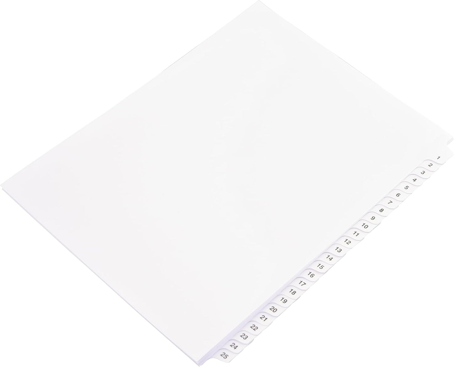 Exhibitindexes® Side Collated Exhibit Tabs AVE Style Bold Tabs Set of 1-25 | Made in The USA