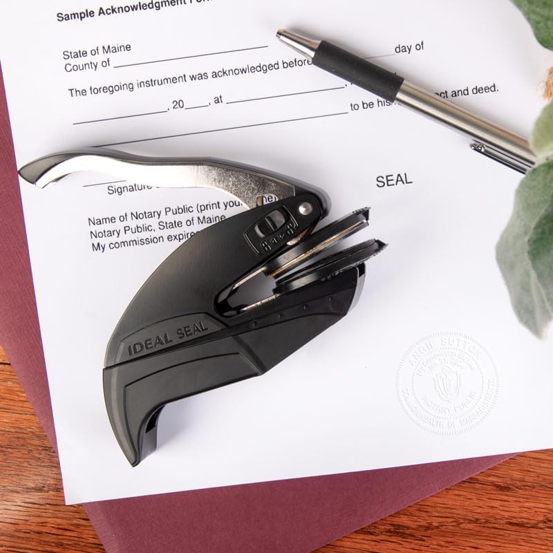 Michigan Round Notary Embosser | Official State Embosser | Official Seals | Meets State Specifications (Michigan, Round Embosser)