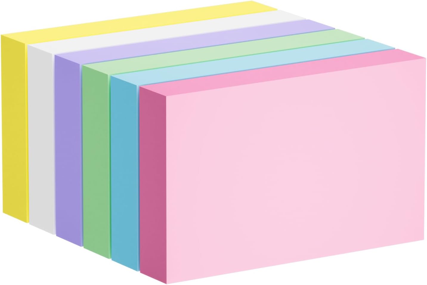 300 Count Blank Index Cards 3x5 Notecards Flashcards for Studying Colorful Flash Cards Blank 3 by 5 Neon unlined Index Cards Bulk Small Cute Cards Pretty Study Flashcards 3 x 5 Note Cards 6 Pack of 50