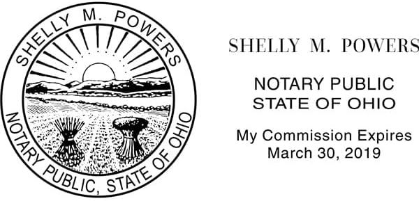 Ohio Rectangular Notary Stamp | Official State Notary Stamp | Official Seals | Meets State Specifications (Ohio, Rectangular Stamp)