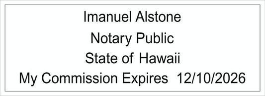 Notary Stamp Seal Ink Personalized Self Inking Stamp Custom Stamp Rubber Stamp Trodat 4913 Self Ink Notary Stamp - 7/8" x 2-3/8" Impression Area