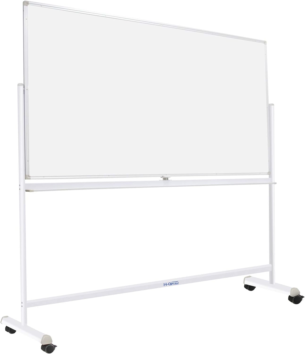 H-Qprobd Mobile Whiteboard 72"x40" Magnetic Dry Erase Board with Stand Double-Sided Rolling Whiteboard for Office, Home & School
