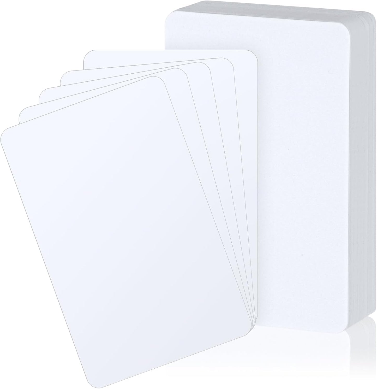 Zomiboo 50 Pcs Tall Trading Card Dividers White 2.7 x 4.2 Inch Plastic Card Dividers for Storage Boxes Games Sports Baseball