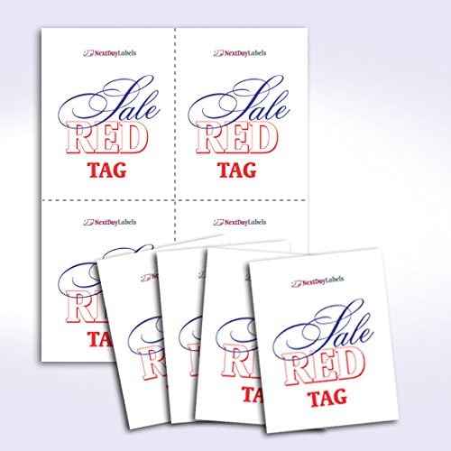 NextDayLabels - 8-1/2 x 11 Laser and Inkjet Printer Post cards 4 up Per Page, (4-1/4" x 5-1/2" After Perf) 50 Sheets / 200 Cards