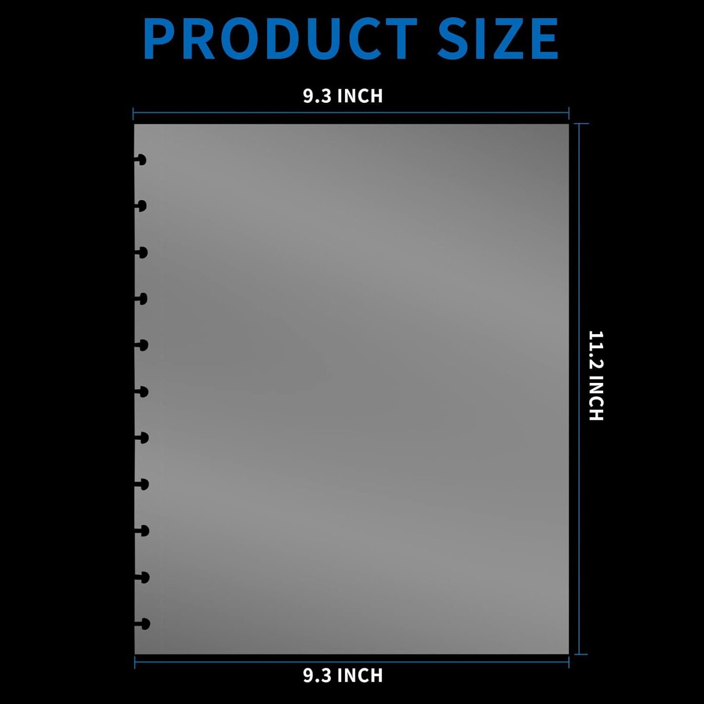 25 Piece Letter Size Sheet Protectors Clear Plastic Page Protectors for Discbound Holds Letter Size Discbound Binding Cover (25)