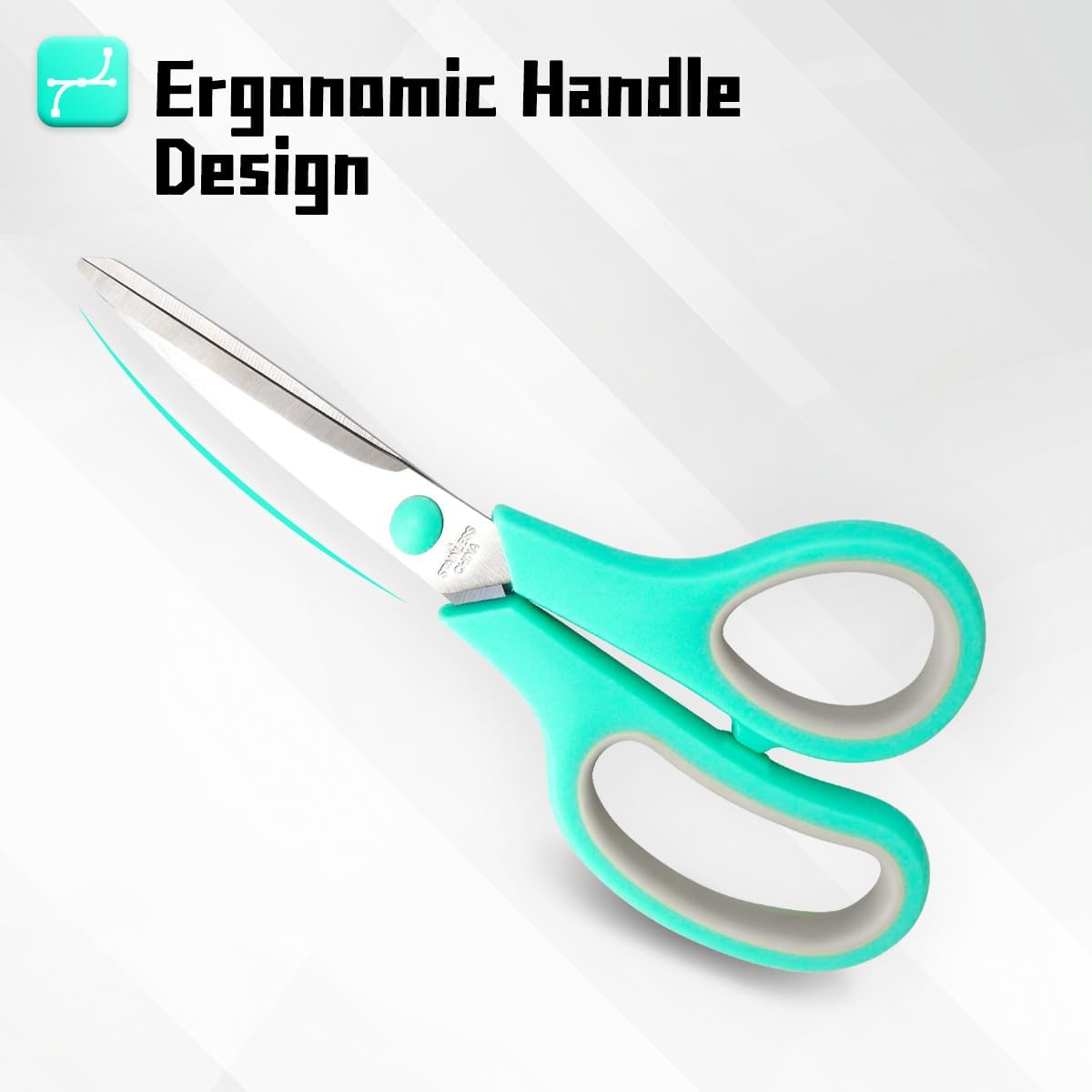 Vitoler Scissors All Purpose, 8.5" Heavy Duty Scissors Bulk,Cute Scissor for Office Craft Fabric, Back To School Supplies