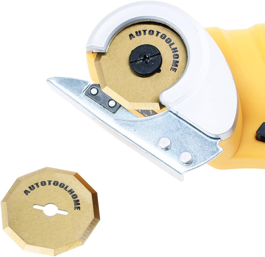 2PCS Titanium Coated Replacement Rotary Blades for Worx ZipSnip Cordless Electric Scissors Compatible with WA2300,RC2600K,RC2601, RC2602, WX080L, WX081L Box Cutter