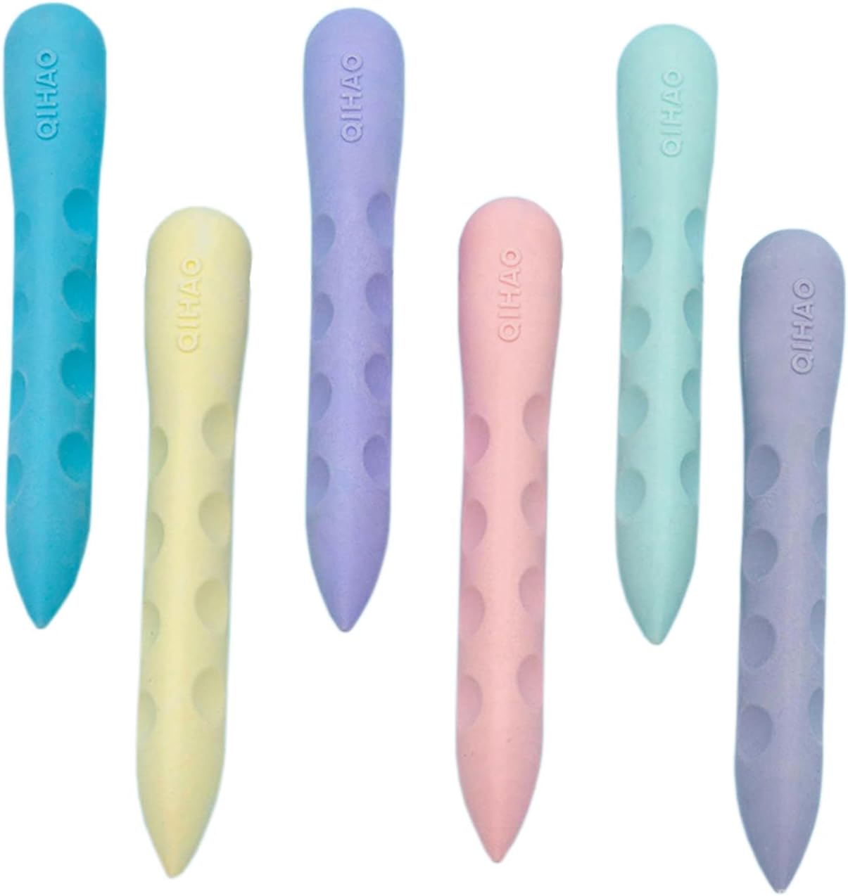 Colorful Erasers 3 Pack Pencil Erasers Grippable Erasers for Kids Bulk for Students School Supplies Office Prize Gifts(Colorful Holes Big)