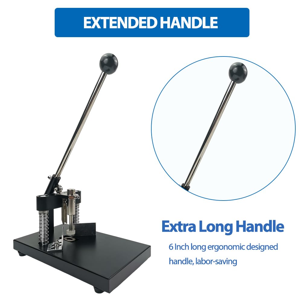 Corner Rounder Punch Cutter,30mm/1.2” Thickness Manual Corner Rounder with R6mm R10mm Cutting Dies,Paper Punch Cutter Commercial Card Cutter for Heavy Cardstock, Alumium Stack