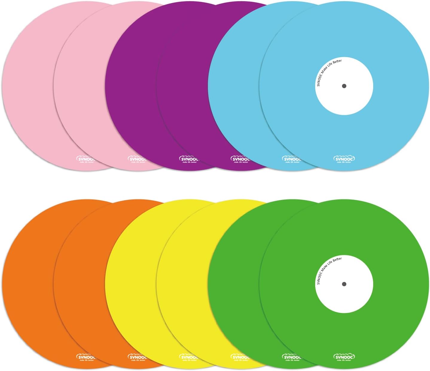 Dry Erase Sticky Notes Multi-Use Label Stickers for Desk, Wall, Fridge, Reminders, Labels, Lists, Removable &Reusable, 12 Pack (5" in Circle Multicolor)