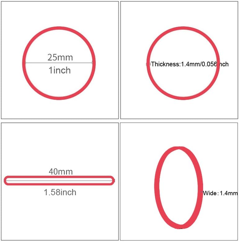 Rubber Bands Size#10 760pcs Elastic Rubber Band 1 inch Multicolour Rubber Bands for Office Supplies File Folders Money