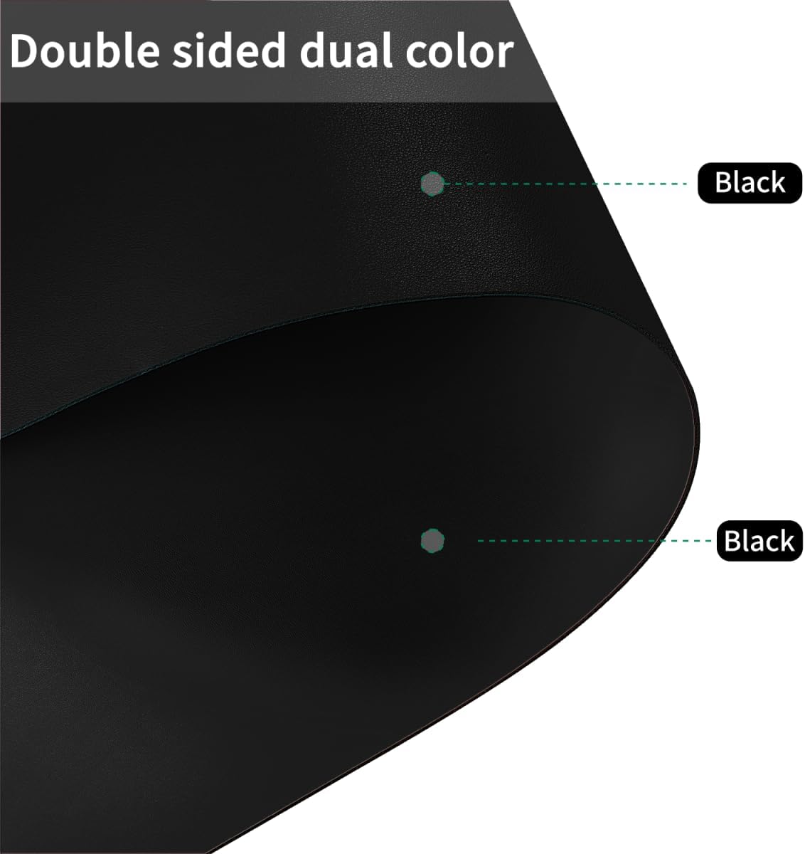 Table Cover Protector - 26x60 Inch Waterproof Easy to Clean Can Conceal Flaws Protector The Table Top from Scratches Used for Coffee Table (Black+Black 26x60)