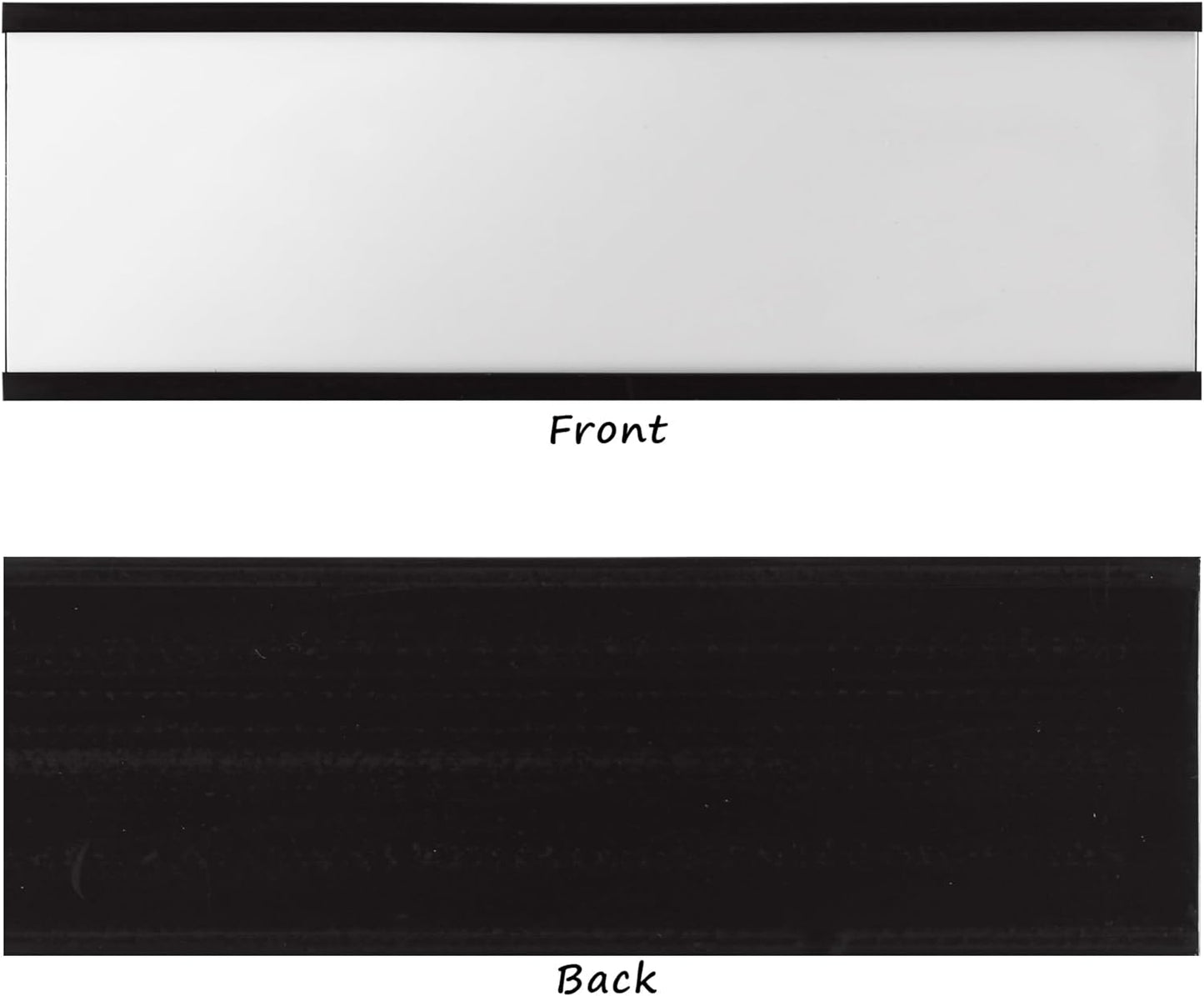 Realth C Channel Magnetic Label Holders 70 Pack 1'' x 4'' with Paper Inserts and Clear Plastic Protectors, Magnetic Data Card Holders File Cabinet Labels for Metal Racks and Shelves