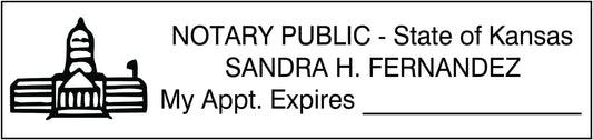 Notary Stamp Seal Ink Personalized Self Inking Stamp Custom Stamp Rubber Stamp Trodat 4913 Self Ink Notary Stamp - 7/8" x 2-3/8" Impression Area