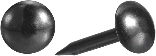 uxcell Upholstery Tacks Nail Pins Furniture, 50Pcs 7x17mm Thumb Tack Pins Assortment Kit Carbon Steel for Home Sofa DIY Decorative Nail Heads Nails, Black