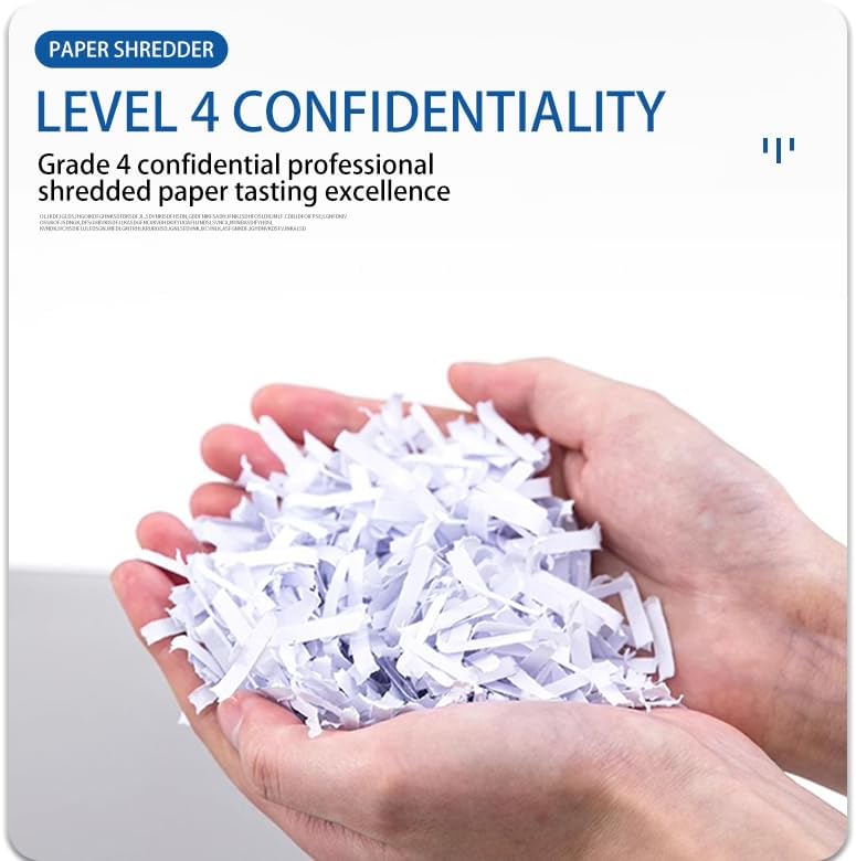 Shredder, 18-Sheet Cross Cut, 7.93Gallon Pull Out Bin, P-4 Security Level, Shred Paper/Card/CD, Durable&Fast with Auto Jam Proof System for Office