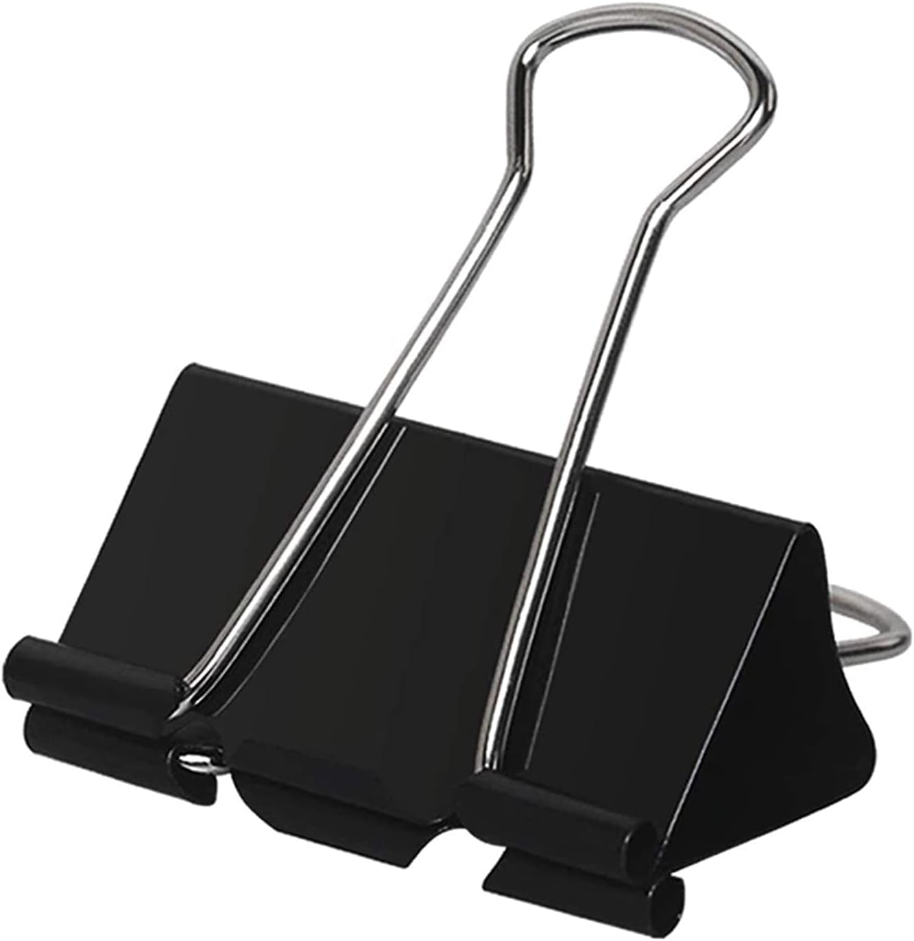 Large Binder Clips 1.6 Inch (60 Pack), Big Binder Clips for Office and Home Supplies, Black