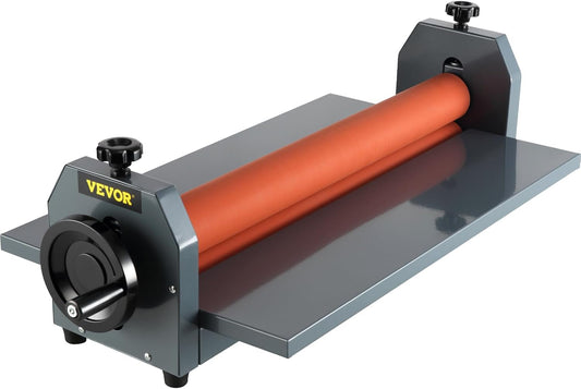 VEVOR 39 Inch Cold Laminator Machine 10mm Manual Vinyl Photo Film Cold laminator Hand Crank Pressure Cold Roll laminator（39Inch