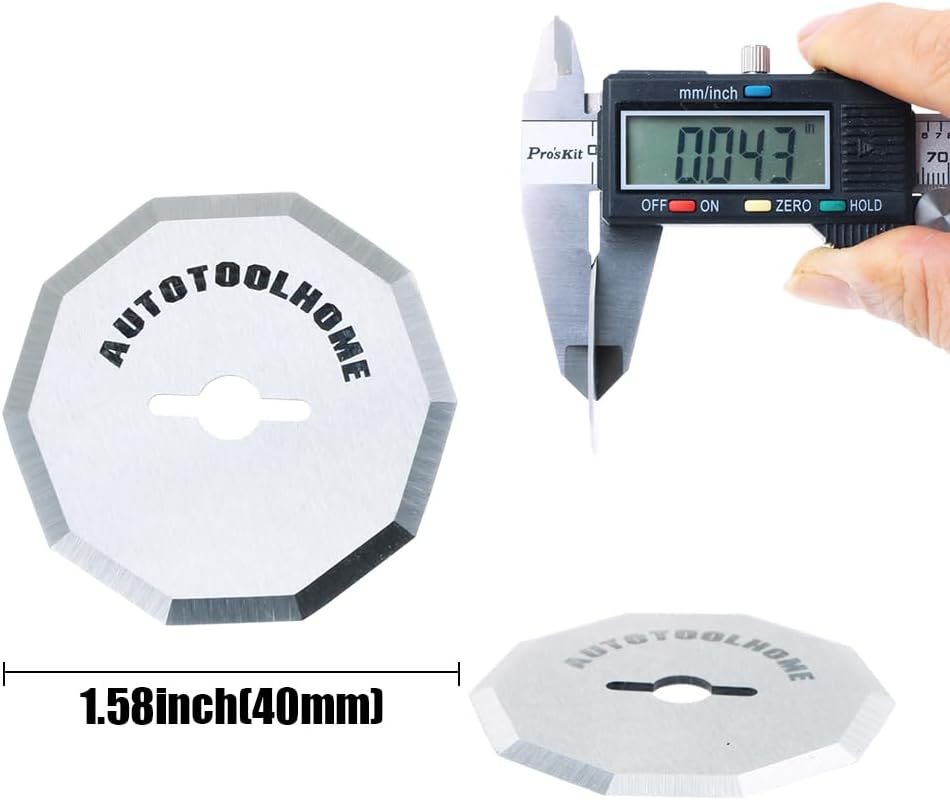 4PCS Replacement Rotary Blades for Worx ZipSnip Cordless Electric Scissors Compatible with WA2300,RC2600K,RC2601, RC2602, WX080L, WX081L Box Cutter