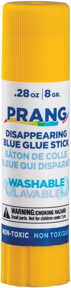 Prang Washable Glue Stick, Blue, 28 Oz., 12 Count