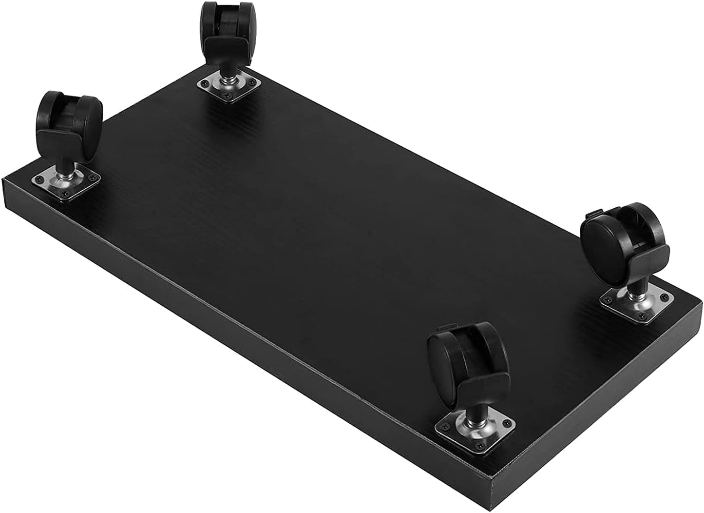 PC Stand for Floor Computer Tower Stand Cart Floor PC Stand CPU Holder with 4 Caster Wheels Under Desk,NO Assemble (Black)