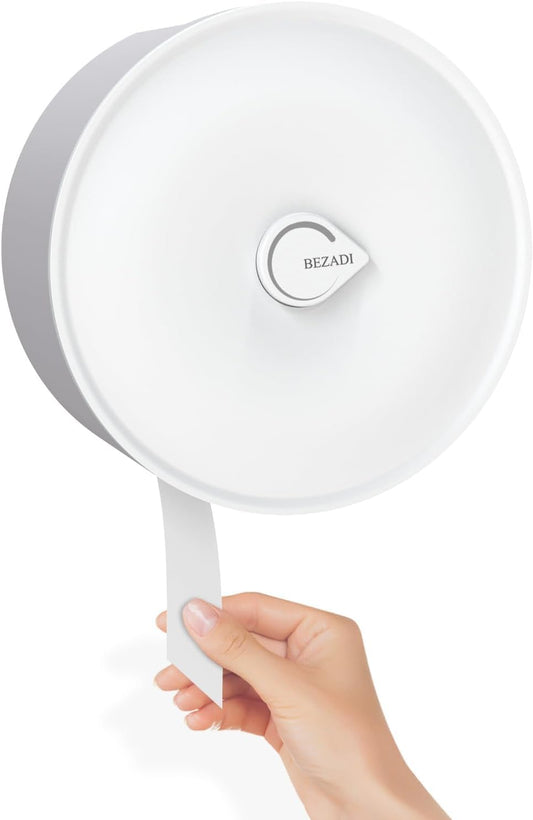 Paper Towel Dispenser Wall Mount, Jumbo Roll Toilet Paper Dispenser Key Lock Commercial Household Large Capacity White