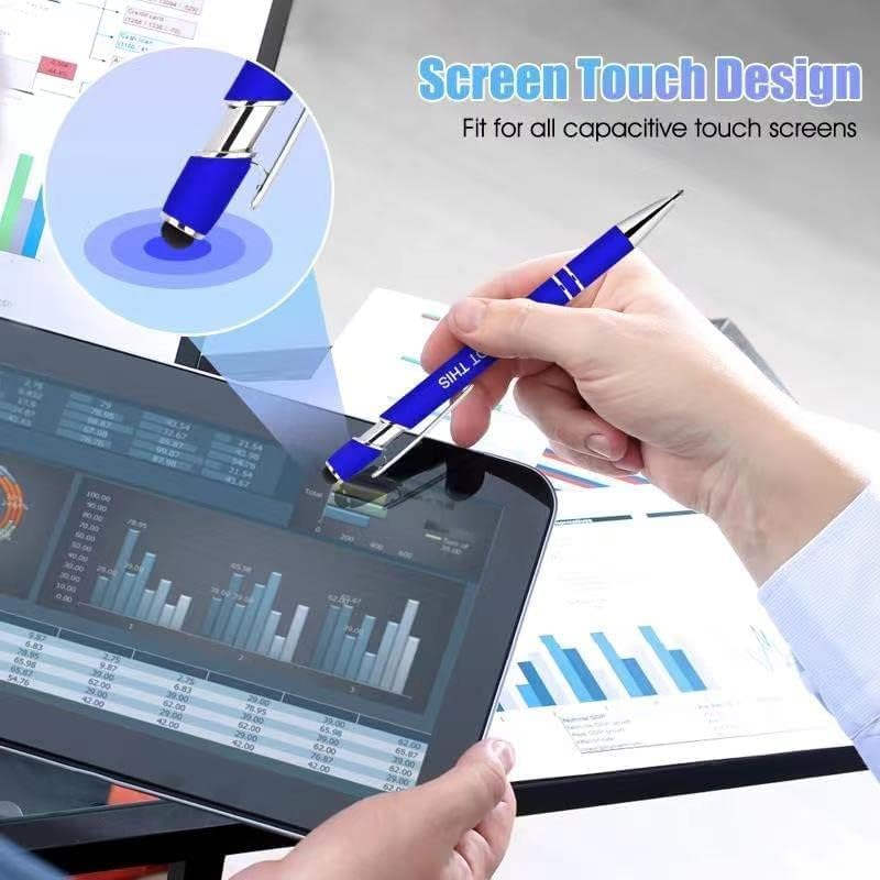 50 Pcs Inspirational Pens - Motivational Ballpoint Pens Bulk with quotes Stylus Tip Gifts for School Coworkers Office Supplies Black Ink