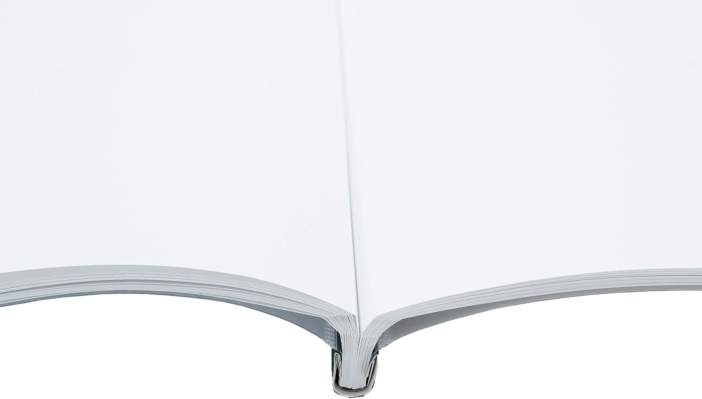 Thermal Binding Clear Covers with Steel Spine –for Thermal Binding Machines – Formerly Unibind – Used in Real Estate, Education and Various Businesses (White, 220 Sheets Max - 48/Box)