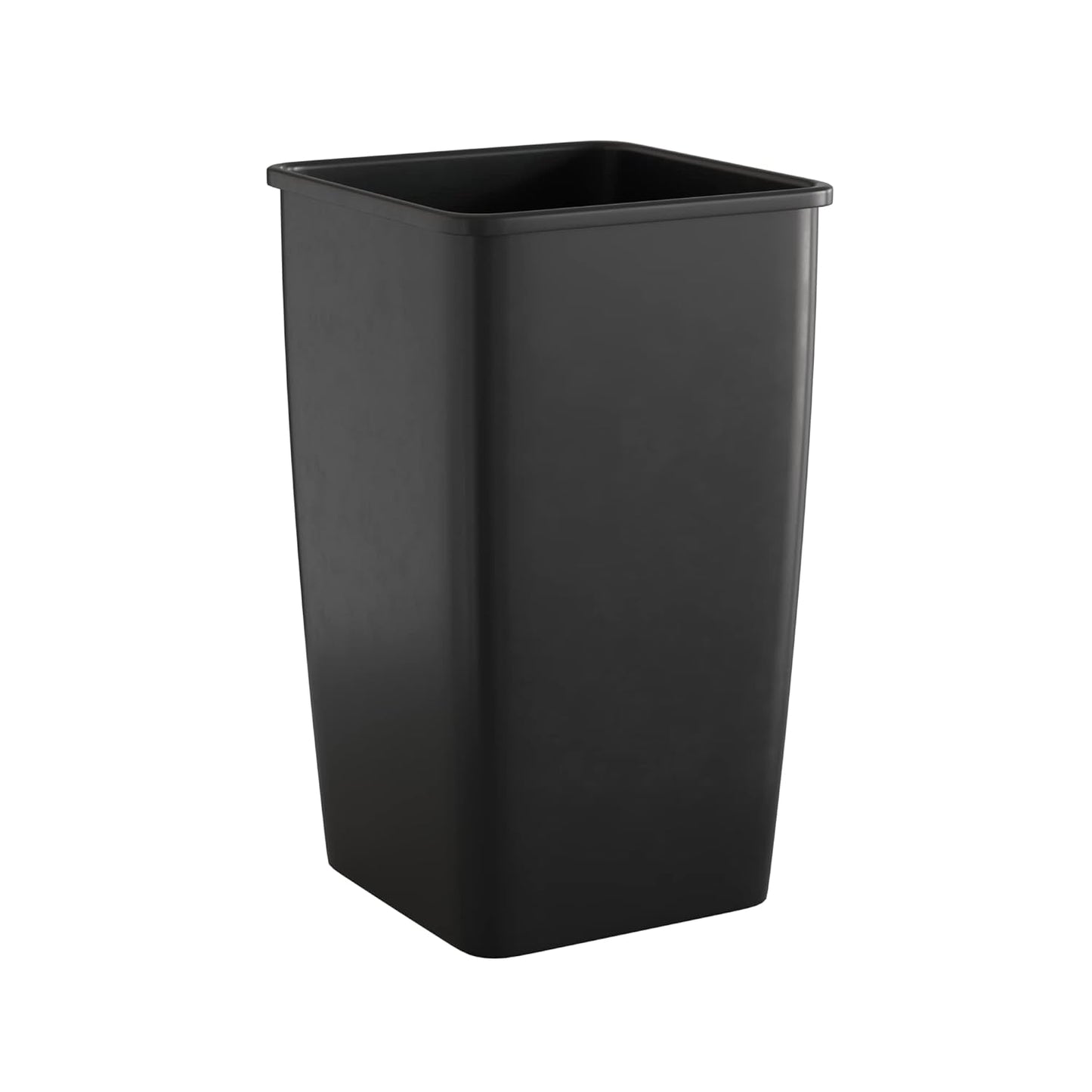 50 Gallon Black Square Commercial Trash Can