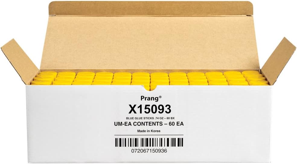 Prang Washable Glue Stick, Blue, 74 Oz., 60 Count