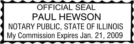 Notary Stamp Seal Ink Personalized Self Inking Stamp Custom Stamp Rubber Stamp Trodat 4913 Self Ink Notary Stamp - 7/8" x 2-3/8" Impression Area