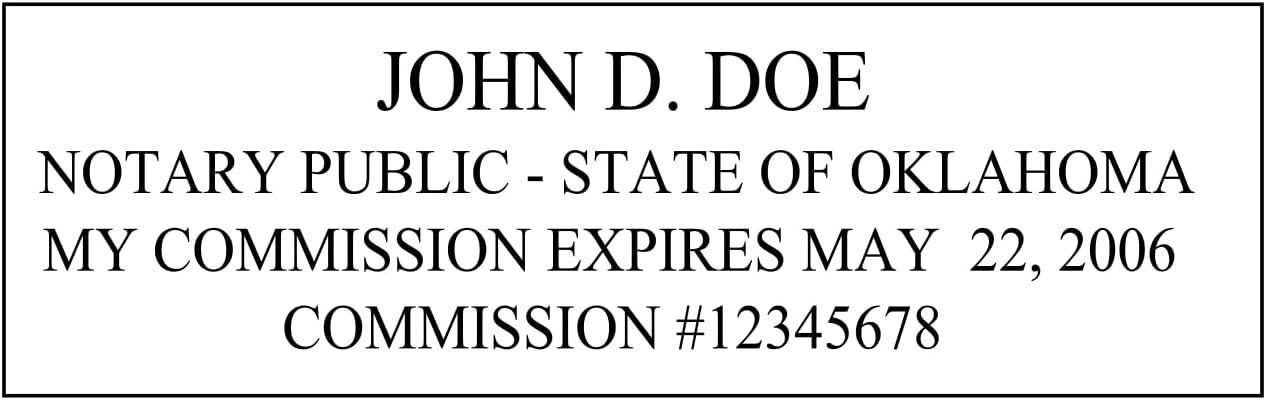 Notary Stamp Seal Ink Personalized Self Inking Stamp Custom Stamp Rubber Stamp Trodat 4913 Self Ink Notary Stamp - 7/8" x 2-3/8" Impression Area