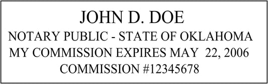 Notary Stamp Seal Ink Personalized Self Inking Stamp Custom Stamp Rubber Stamp Trodat 4913 Self Ink Notary Stamp - 7/8" x 2-3/8" Impression Area