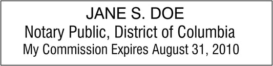 Notary Stamp Seal Ink Personalized Self Inking Stamp Custom Stamp Rubber Stamp Trodat 4913 Self Ink Notary Stamp - 7/8" x 2-3/8" Impression Area