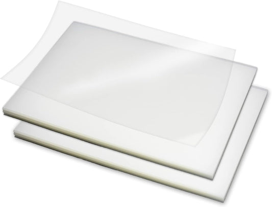 Rayson Clear Binding Cover - 14 mil Polypropylene, 8-1/2 × 11 inches, Durable Un-Punched Plastic Presentation Covers, 50-Pack (PP3550C)