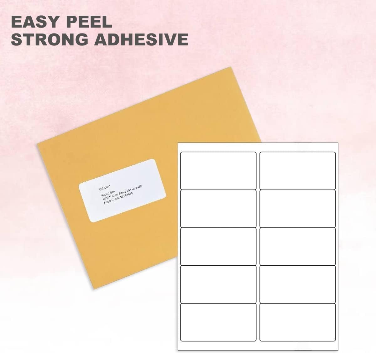 BESTEASY 10-UP Address Labels,/Address Mailing Labels 4000 Sheets Shipping Sticker Labels Compatible Laser/Ink Jet Shipping Labels(40000 Labels)