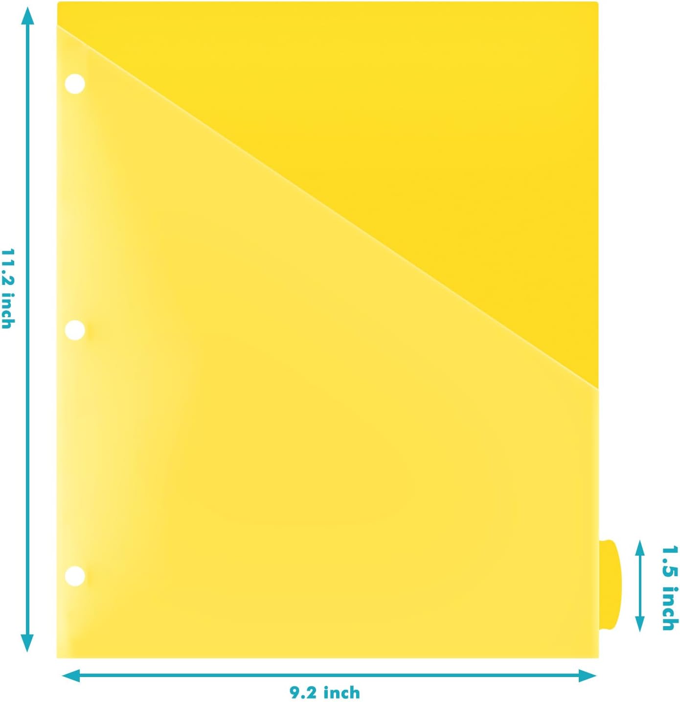 WOT I Durable 8-Tab Binder Dividers with Clear Pocket - 1 Set, Reusable Plastic Dividers for 3 Ring Binder, 4 Vibrant Colors