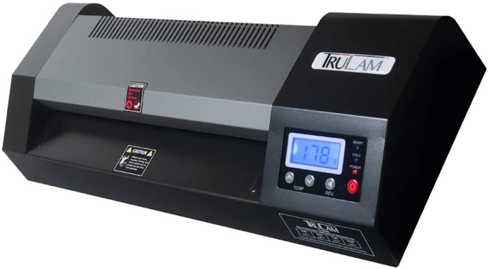TruLam 12.5" Pouch Laminator with Variable Temperature and Speed | Compatible with 3 Mil - 10 Mil Thermal and Cold Pouches | Laminates Documents & Photos | Low to Medium Volume Use | 1-Year Warranty