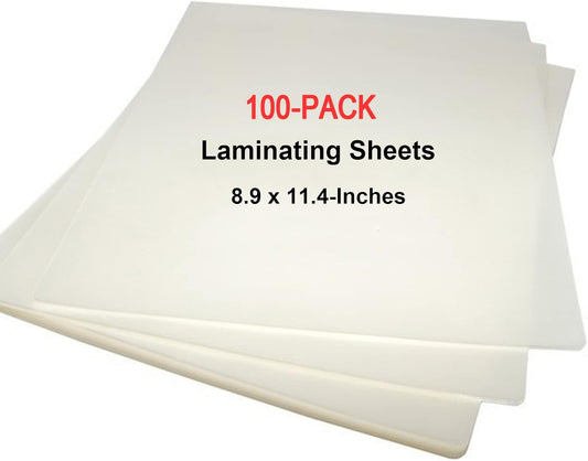MPRT Laminating Sheets, 3 Mil Clear Thermal Laminating Pouches 8.9 x 11.4 Inches Laminate Sheets Paper for Laminator, 100-Pack
