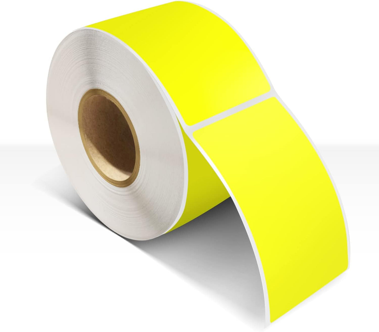 Rectangle Labels Sticker 3×5 Inch Vinyl Floor Stickers Color Coding Name Tags Roll Removable 200 PCS, Yellow