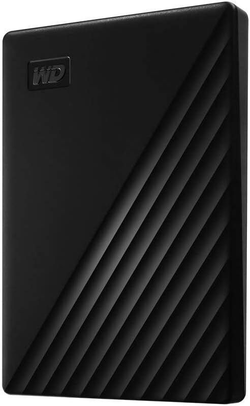 WD 1TB My Passport, Portable External Hard Drive, Black, backup software with defense against ransomware, and password protection, USB 3.1/USB 3.0 compatible - WDBYVG0010BBK-WESN