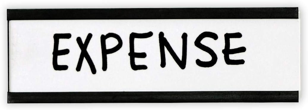 SmartSign Pack of 25 Magnetic"C" Channel Label Holders | 1" x 3"