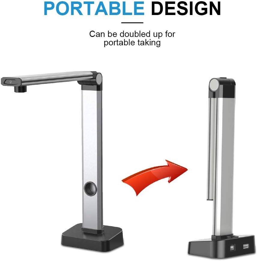 JOYUSING 14MP HD Document Scanner, Capture Size A3, Smart Multi-Language OCR, Convert to PDF/Word/Txt/Excel on Windows and PDF on Mac System