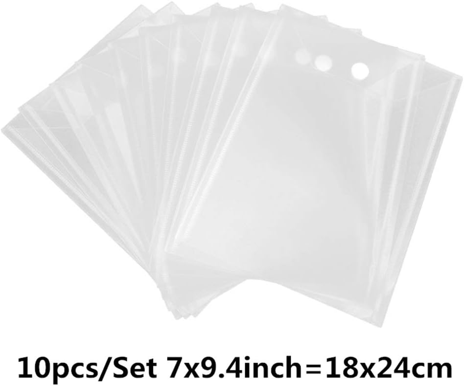 Large Stamp & Die Storage Pockets Resealable Clear Plastic Seal Bags Storage Case for Cutting Dies Stencil Album Stamp Crafts for DIY Scrapbooking Paper Card Craft Cutting Dies for Card Making