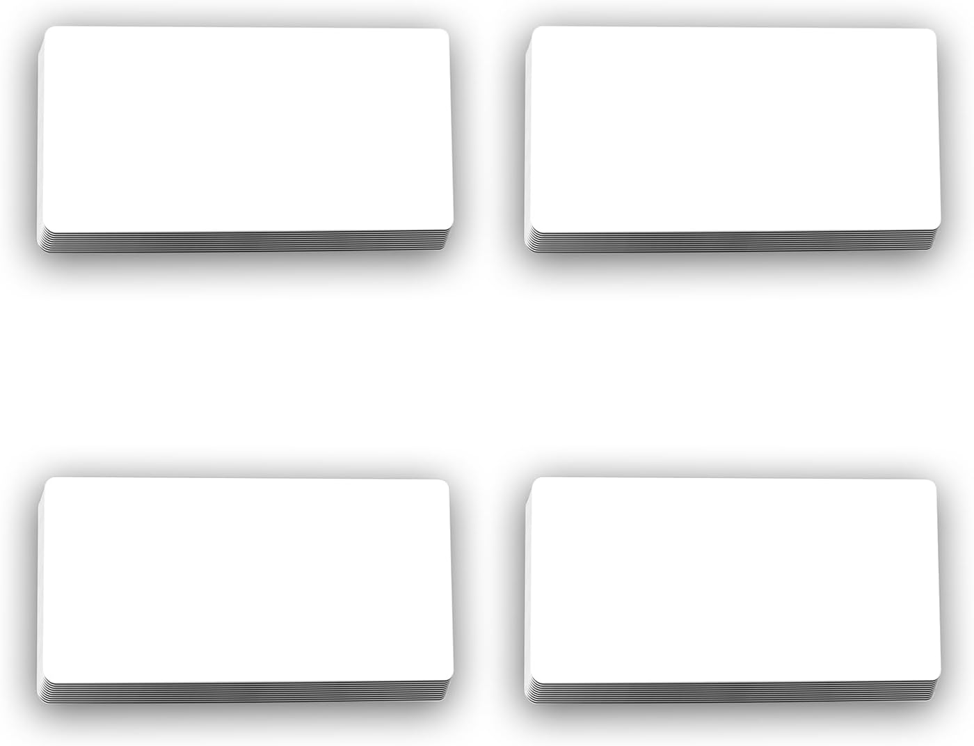 100-Pack Dry Erase Magnetic Labels - Waterproof, Eco-Friendly, Reusable Name Tags for Classroom, Office, Cabinet, Whiteboard, Fridge & More (White, 2x4 inches)…