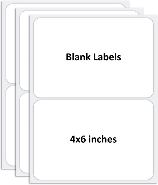 SVNOOC Multi-Use Label Stickers Dry Erase Sticky Notes, Labels for Storage Bin, Wall, Refrigerator, Home, Office, Classroom Use 4x6 inches (6 Pack)